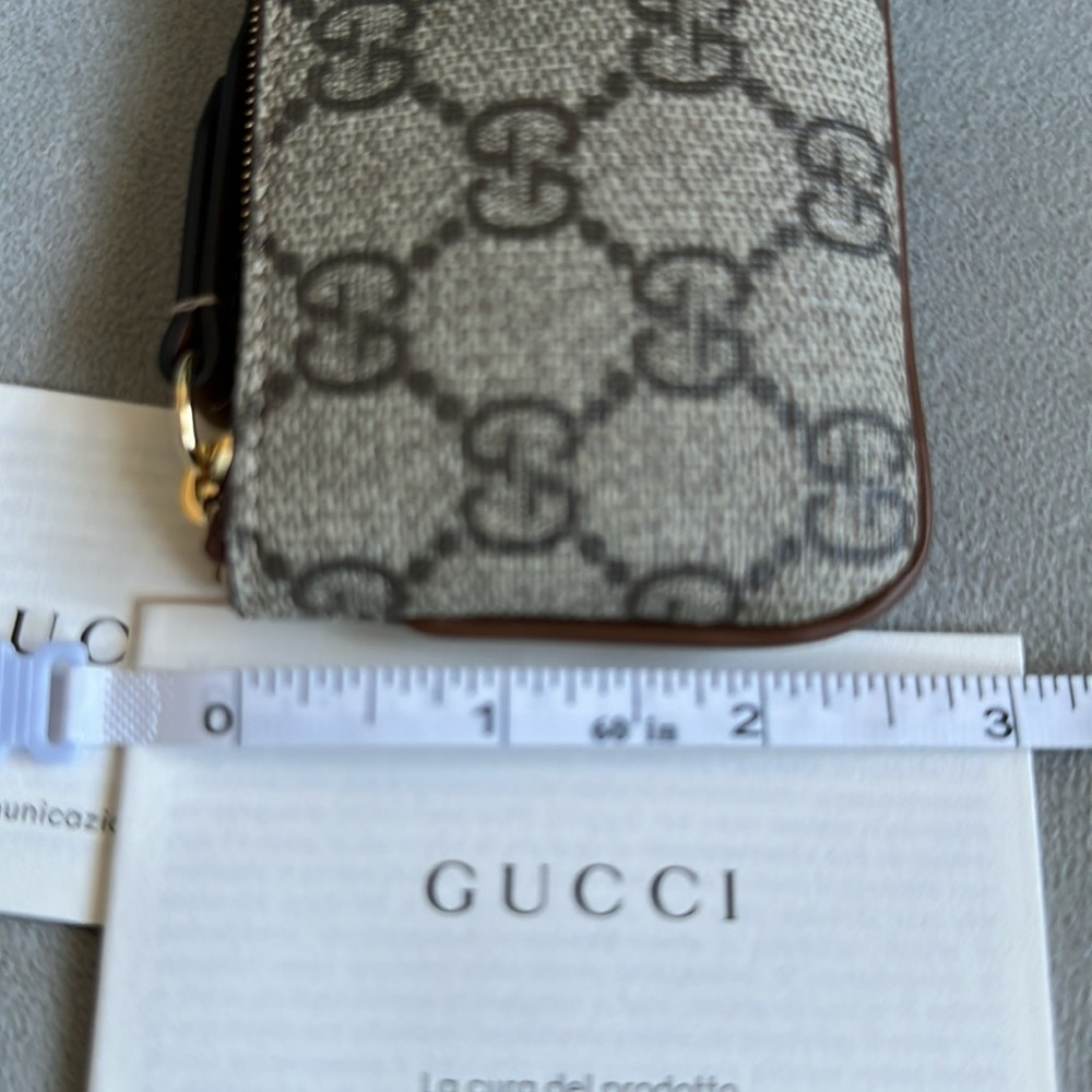 NWT AUTHENTIC Gucci Monogram Key Pouch - Picture 12 of 13